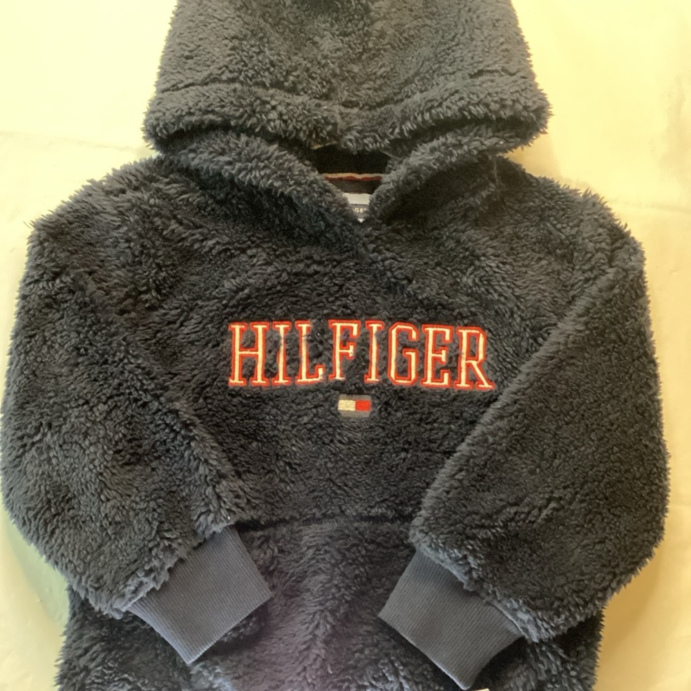 Tommy Hilfiger Kids Dark Gray Fleece Hoodie